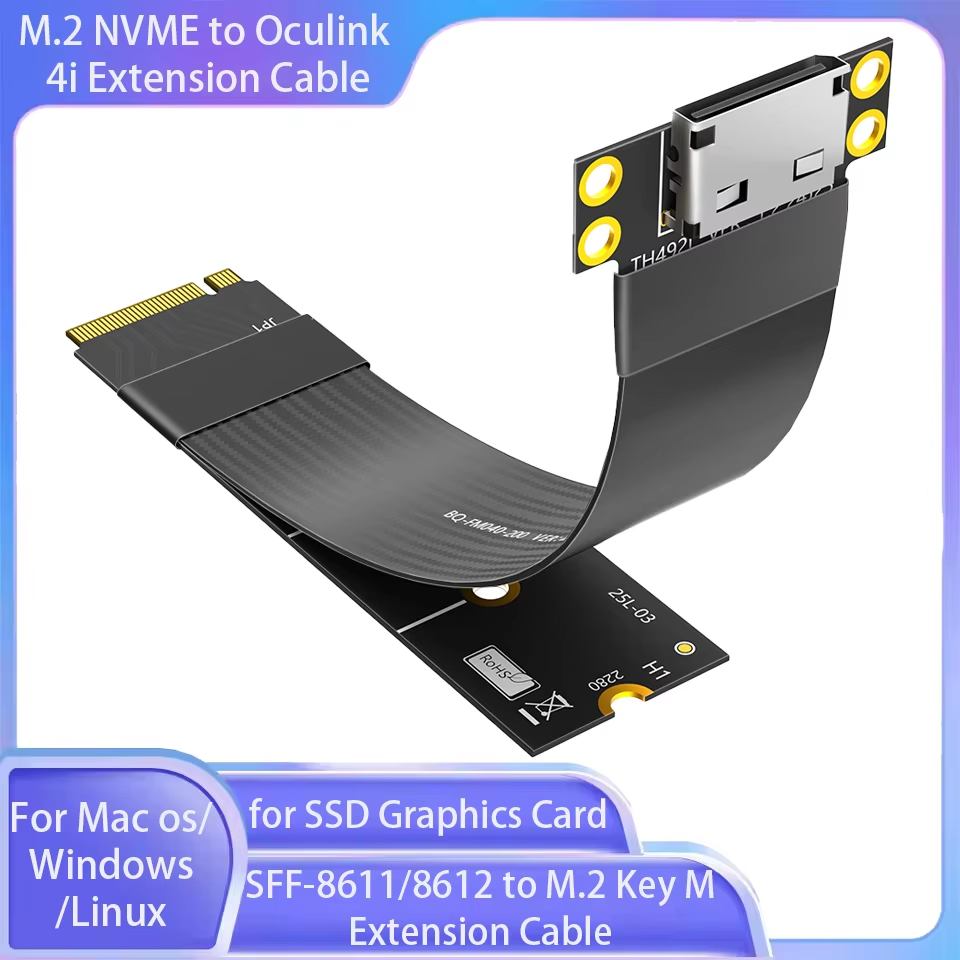 M.2 NVME naar Oculink 4i verle - Oculink Egpu Mini Pc recensie en prijs